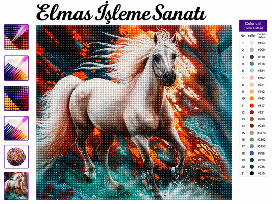 Özgürlüğe Koşuş 30x30 cm