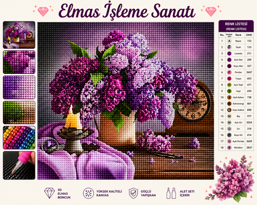 Leylaklı Saat 40x50 cm