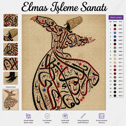 Mevlana Portresi 40x50