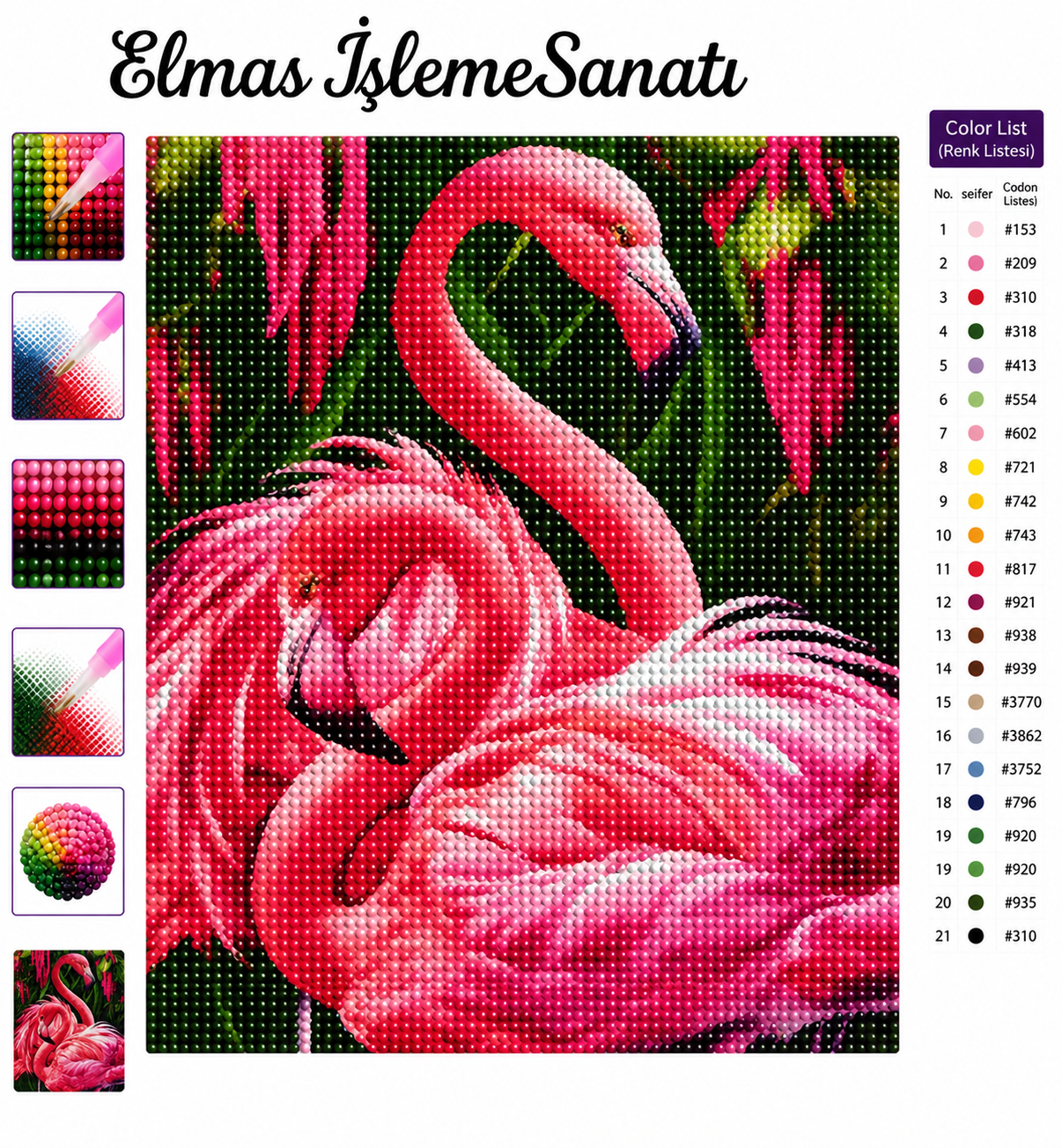 Flamingo Zerafeti  30x40 cm
