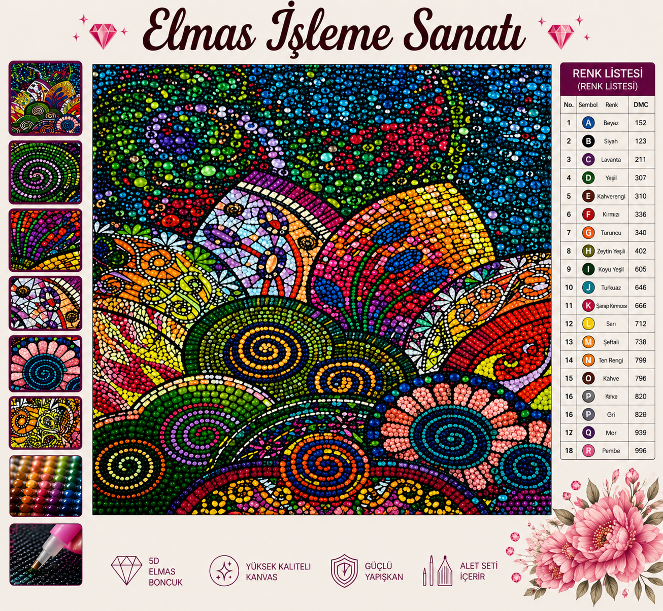 Osmanlı İşlemesi 40x50 cm