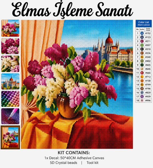 Manzaralı Sepet 40x50 cm