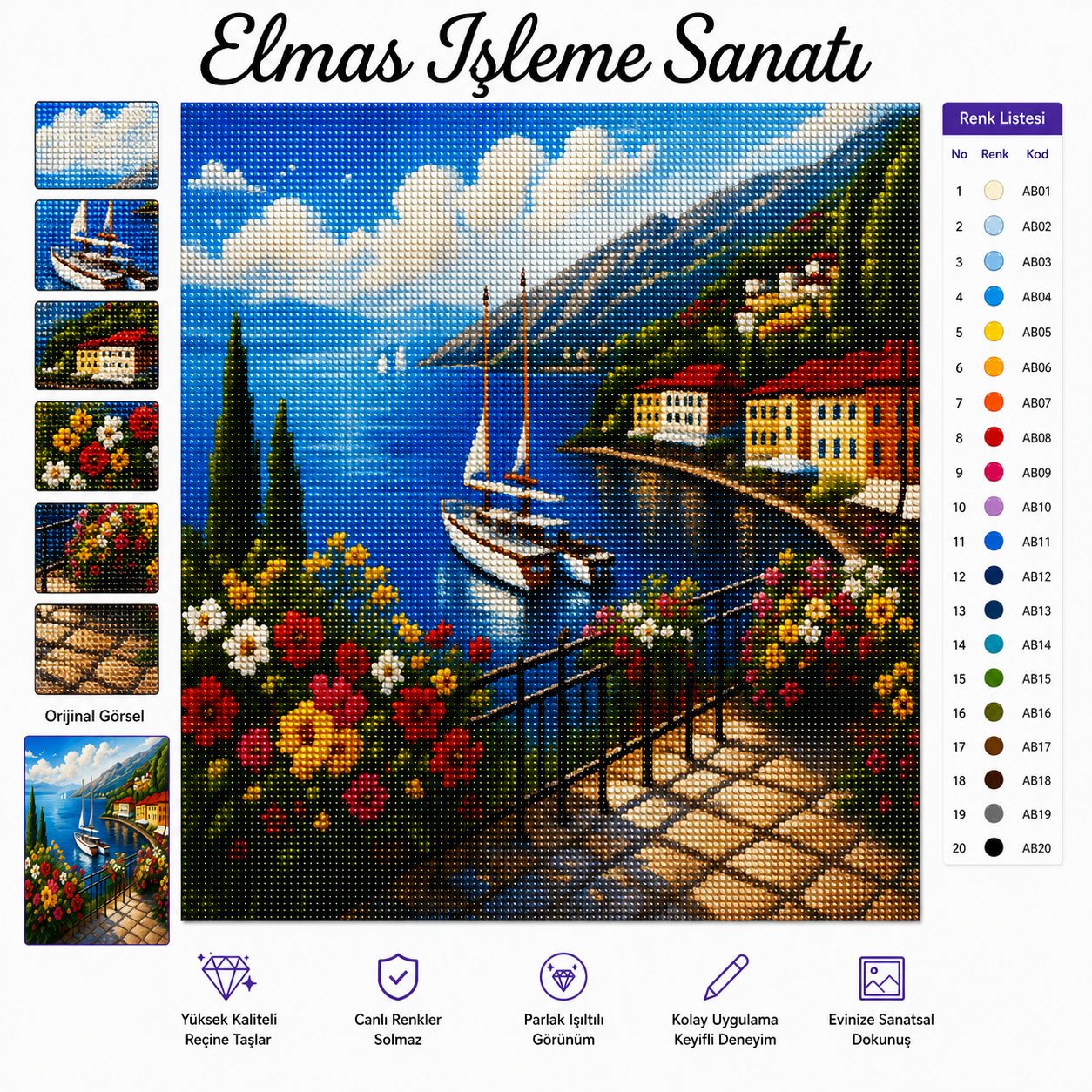 Yunan Adaları  40x50 Cm