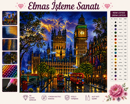 Puslu Londra 40x50 cm