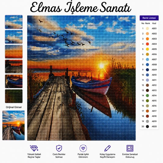 Gün Batımı İskelesi  40x50 cm