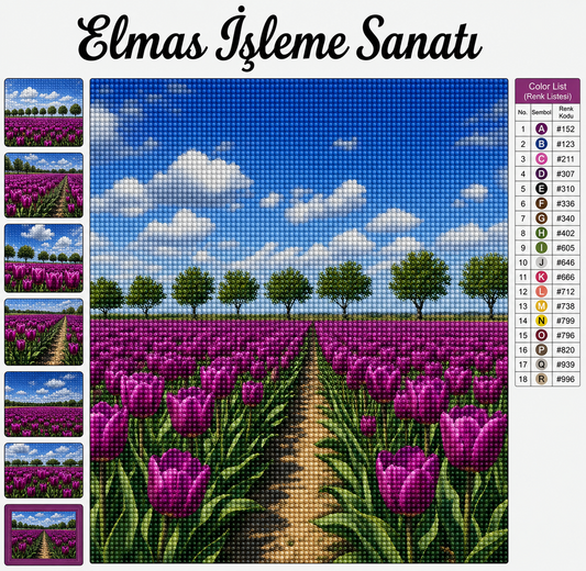 Lale Tarlası 50x65Cm