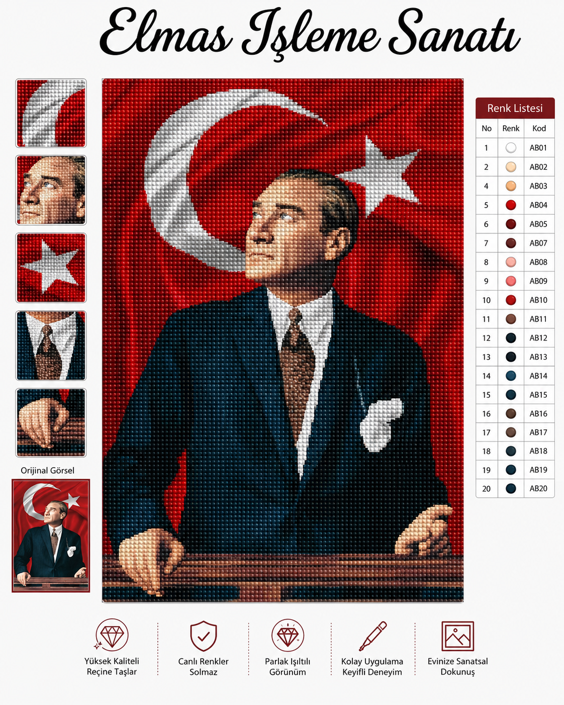 Atatürk Portresi 40x50 Cm