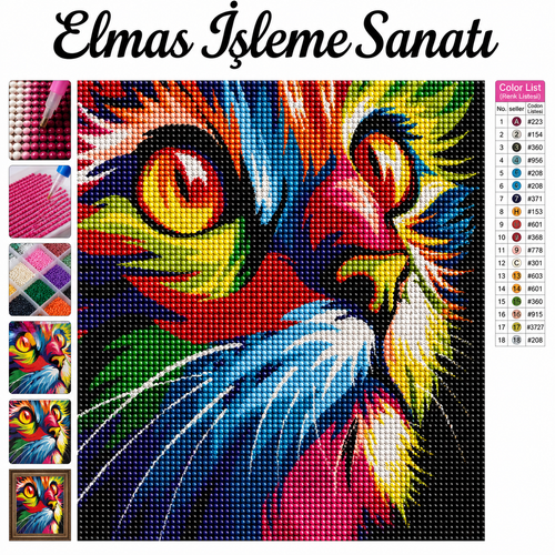 Gökkuşağı Patisi 40x50 cm