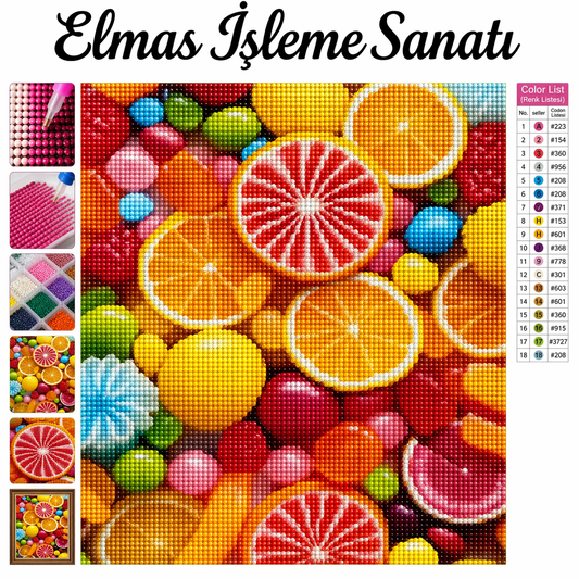 Meyve Şöleni 50x65 cm