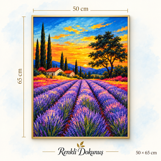 Lavanta Gün Batımı 50x65