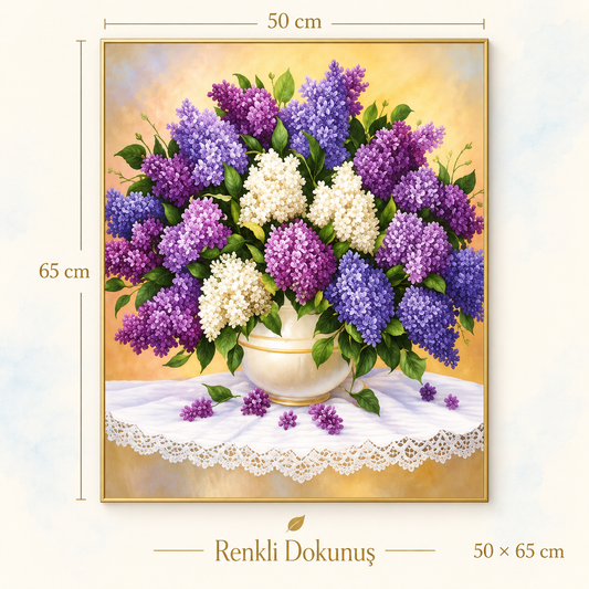 Mor Salkımlar 50x65 Cm