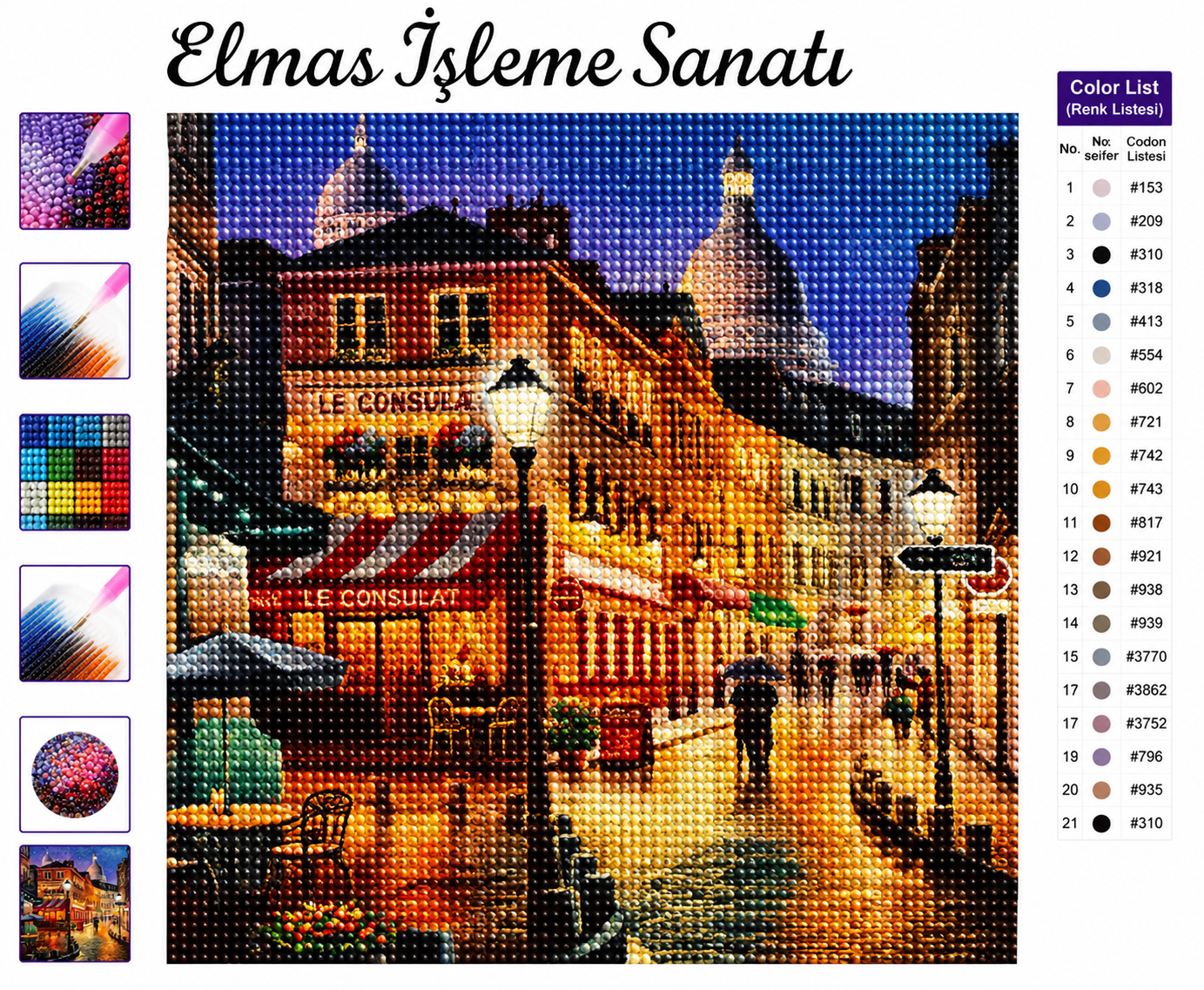 Paris Işıkları  30x40 cm