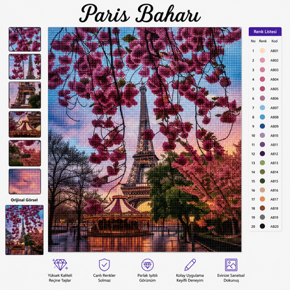Paris Baharı   50x65 Cm