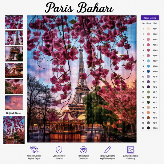 Paris Baharı   50x65 Cm