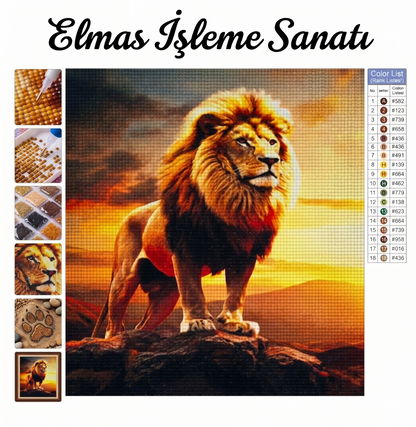 Aslan Asileti 40x50 cm