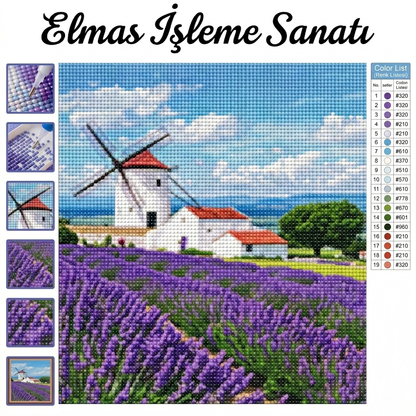 Lavanta Bahçesi 40x50 cm