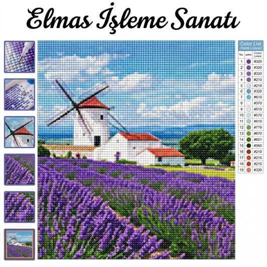 Lavanta Bahçesi 40x50 cm