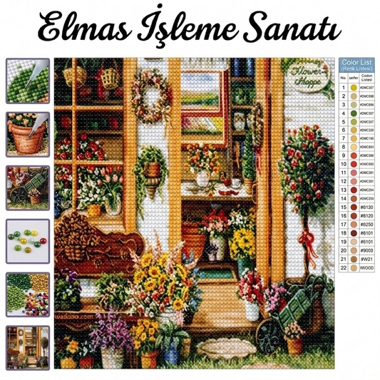 Çiçek Sokağı  30x40 cm