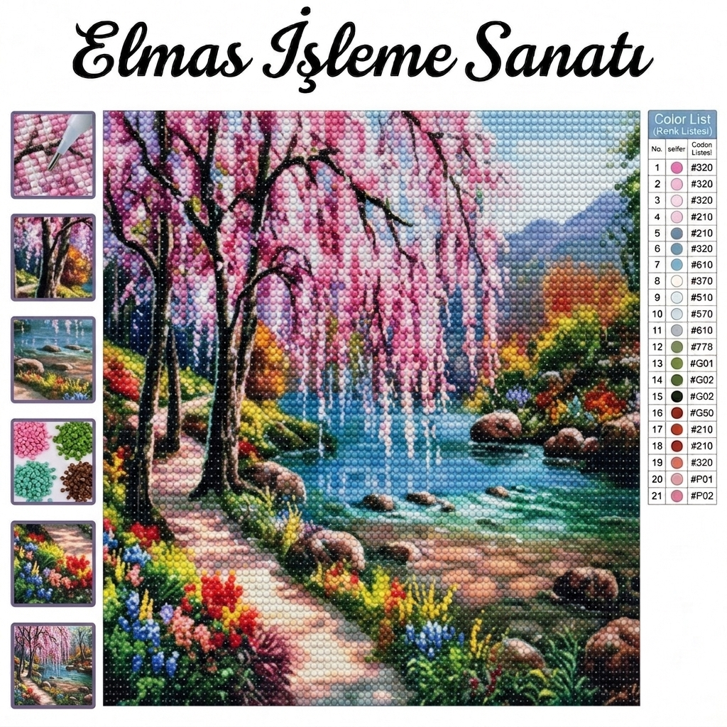 Salkım Bahçesi 30x40 cm