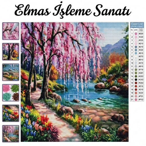 Salkım Bahçesi 30x40 cm