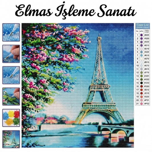 Paris Baharı 30x40 cm