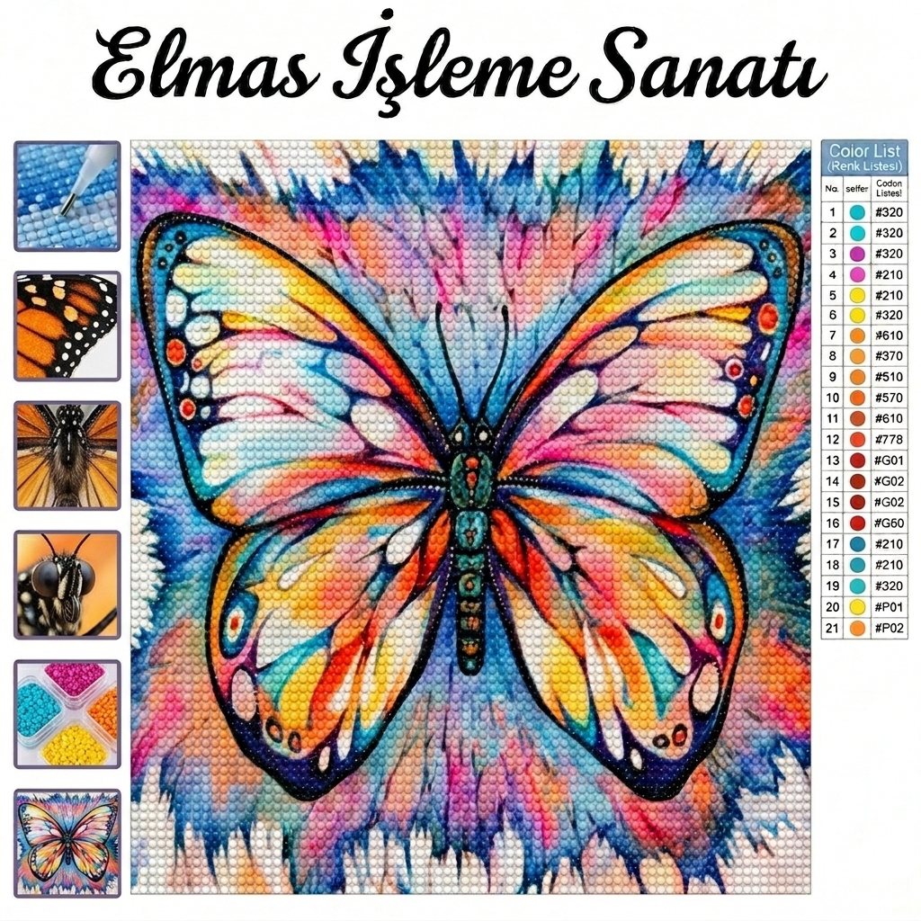 Kristal Kanatlar 30x30 cm